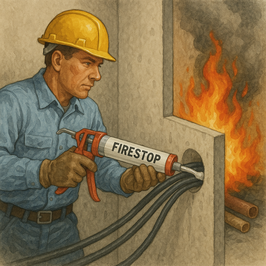 Aplikator Firestop Andal untuk Mencegah Penyebaran Api